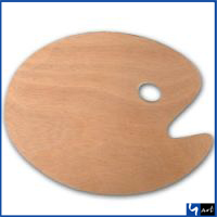 Palet 5mm 20x30 ovaal hout    