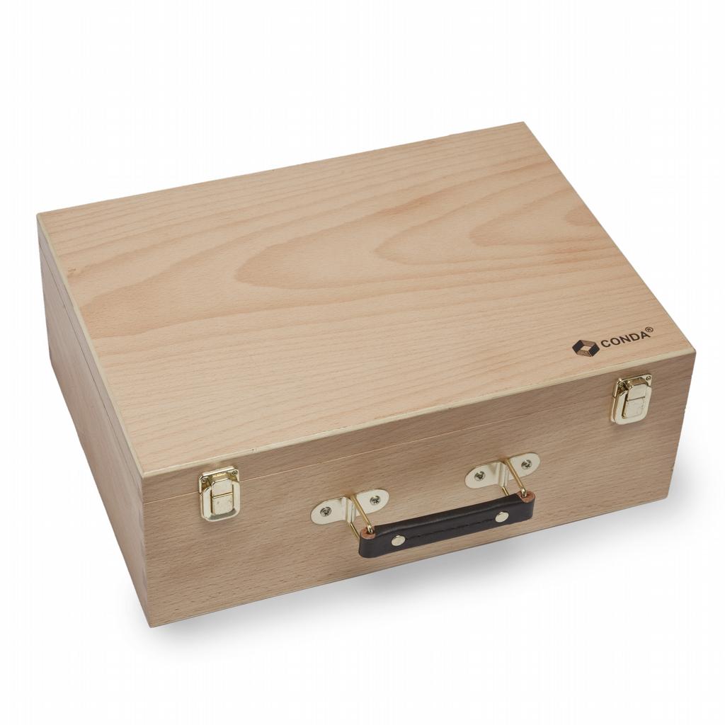 Pastelkist hout 4 trays 35x26  - Afbeelding 3