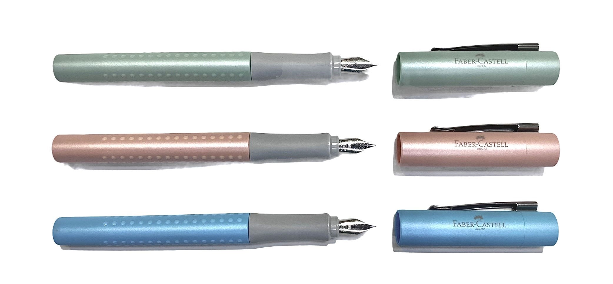 Vulpen Maat F Faber Castell Grip Edition Metallic - keuze uit 3 kleuren
