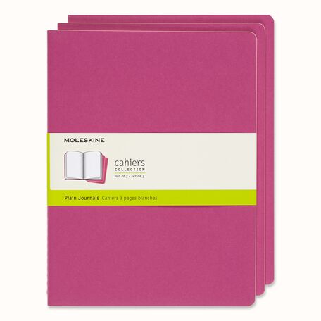 Moleskin cahier journals Blanco Notitieboekjes 3st. 19x25cm 120vel.