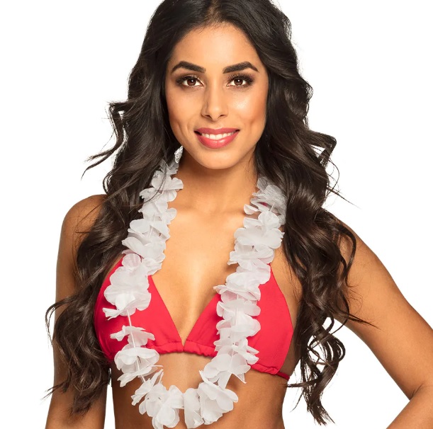 Hawaïkrans wit
