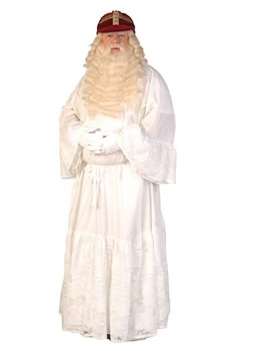 Habijt Sinterklaas, Wit, Habijt + Koord One Size