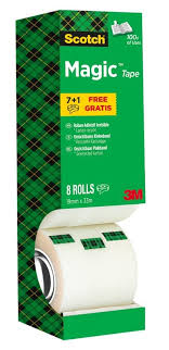 Scotch Magic Tape Set Van 8 Rollen 19mm x 33m
