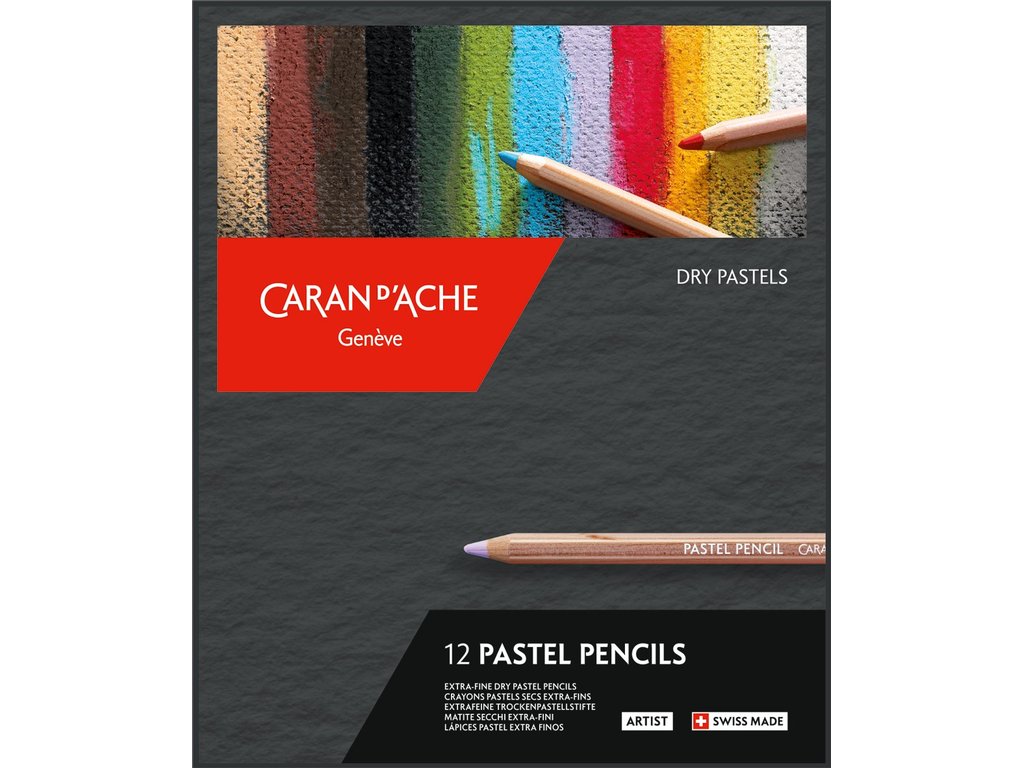 Caran d'Ache Pastel Potloden doos met 12 kleuren - Afbeelding 2