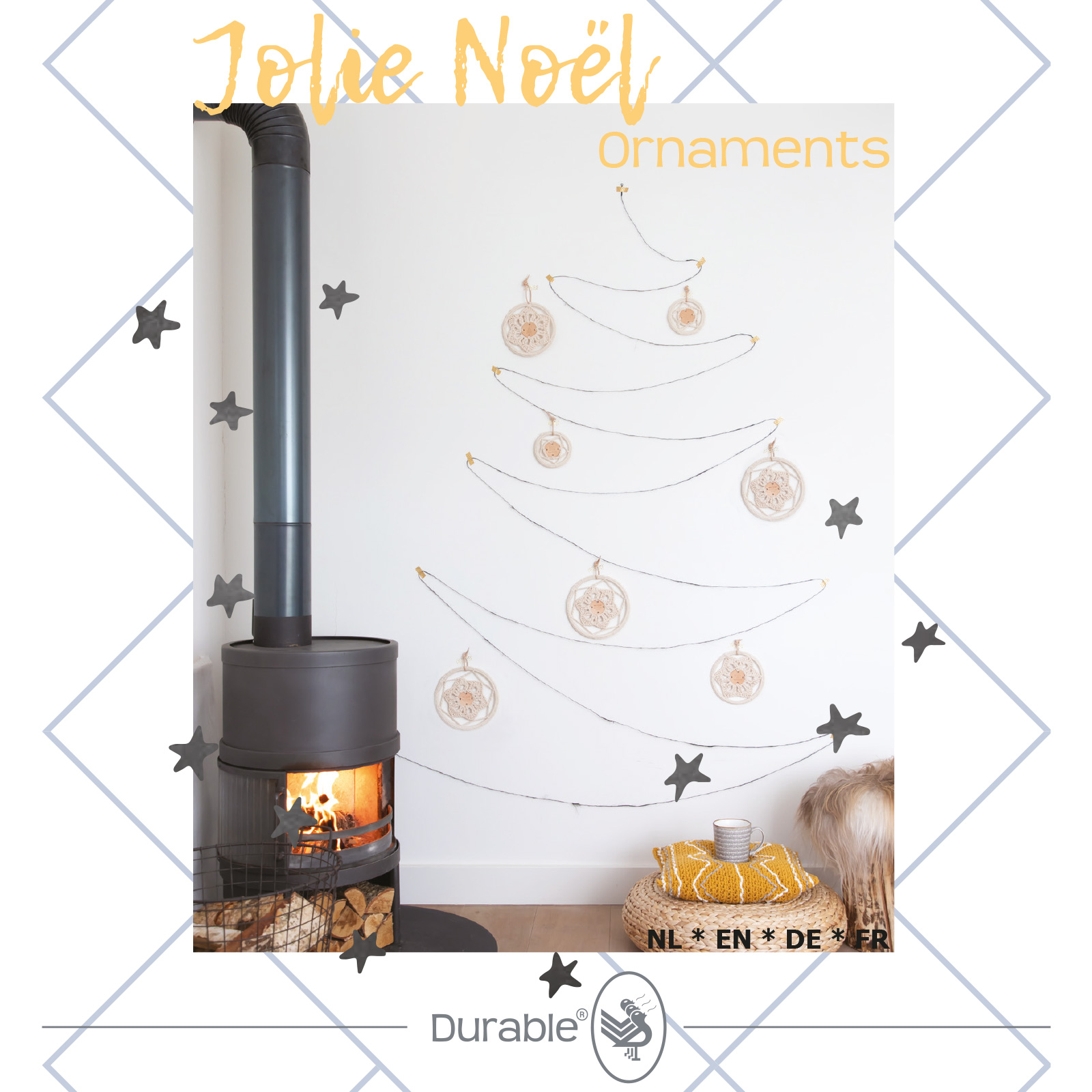 Haakpkt Jolie Noël ornaments (pkt)* - Afbeelding 1
