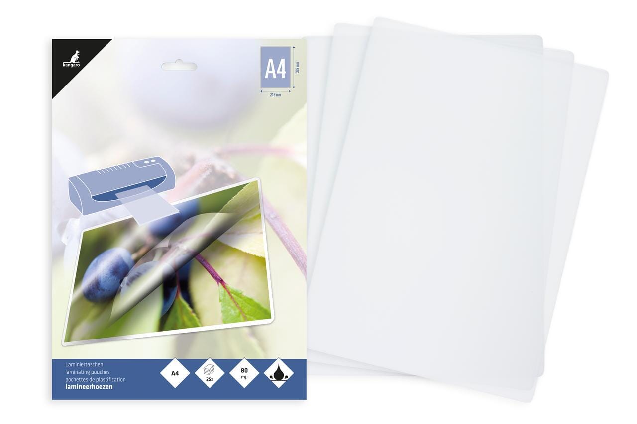 Lamineerhoes Kangaro 80 micron 25 vel A4 216x303mm