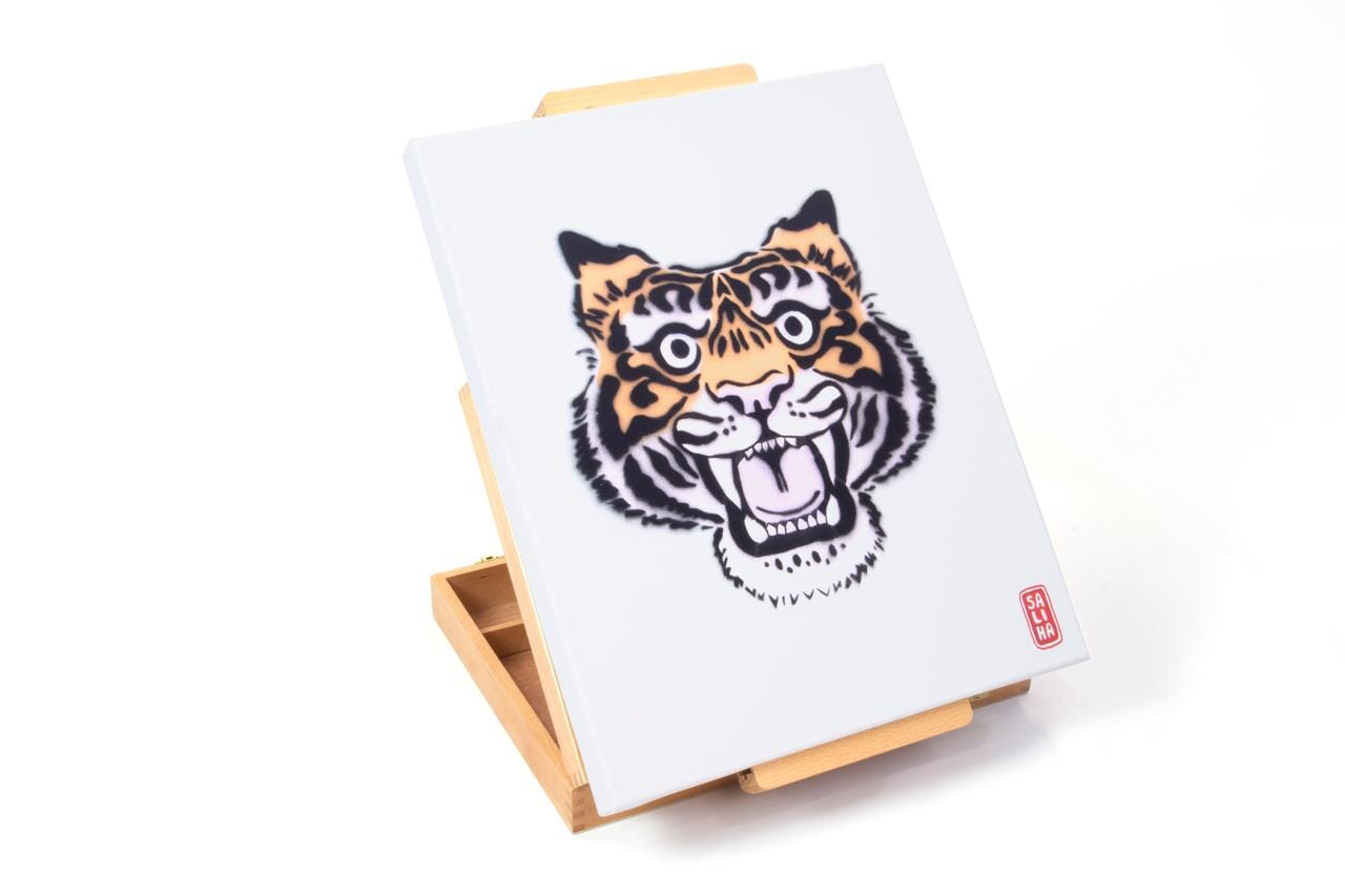Boxezel Kangaro beukenhout incl. handvat. Voor canvas tot   70cm - Afbeelding 3