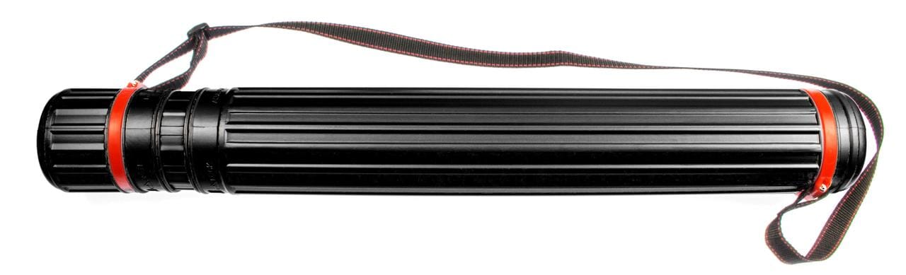 Tekenkoker Kangaro zwart PP 8 cm uitschuifbaar 64 - 108 cm