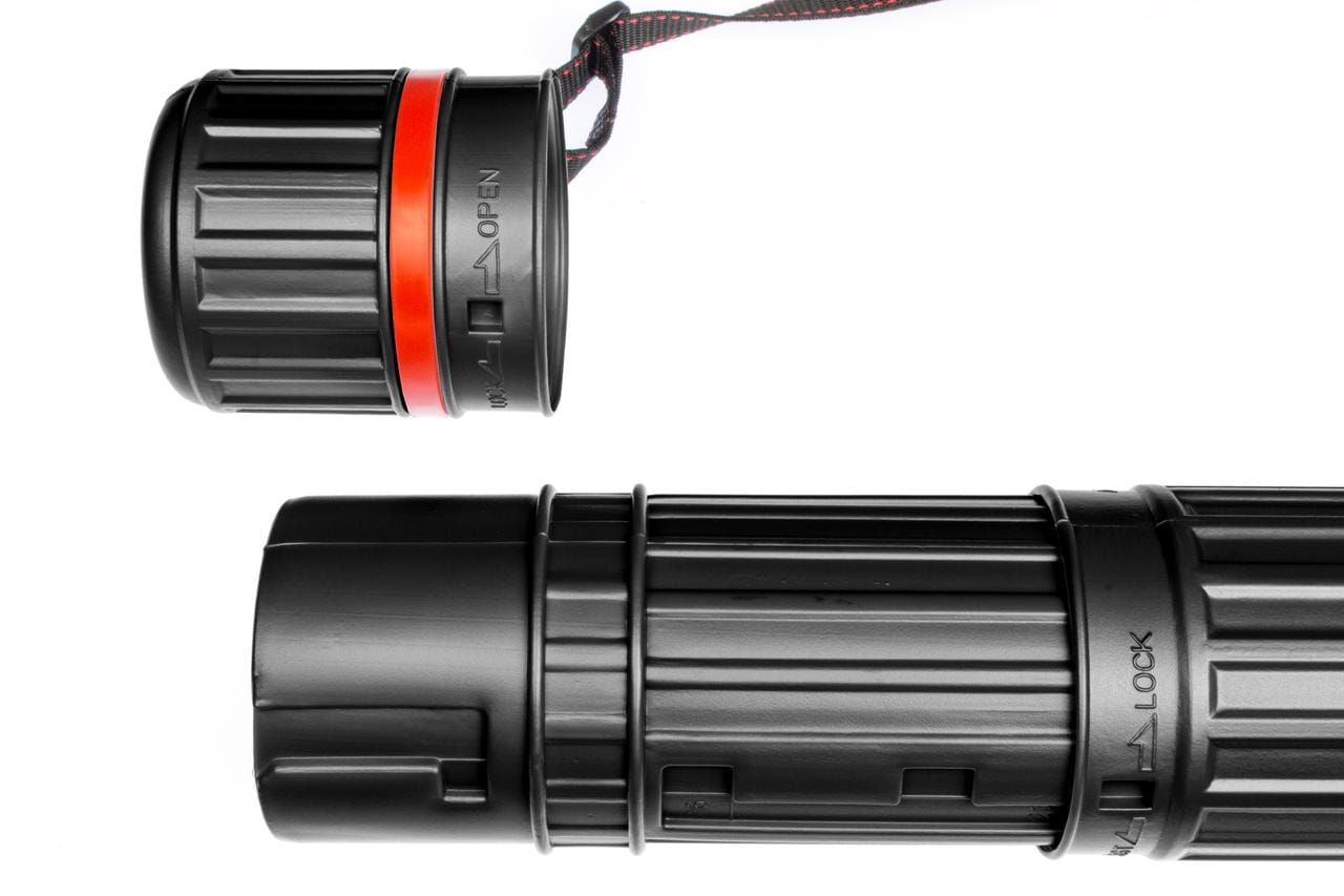 Tekenkoker Kangaro zwart PP 8 cm uitschuifbaar 64 - 108 cm - Afbeelding 1