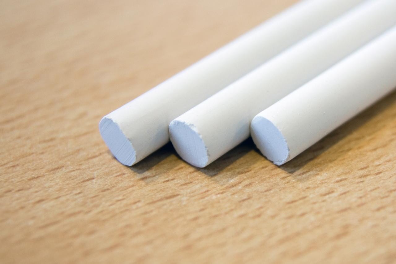 Bordkrijt Kangaro wit 12 stuks - Afbeelding 1
