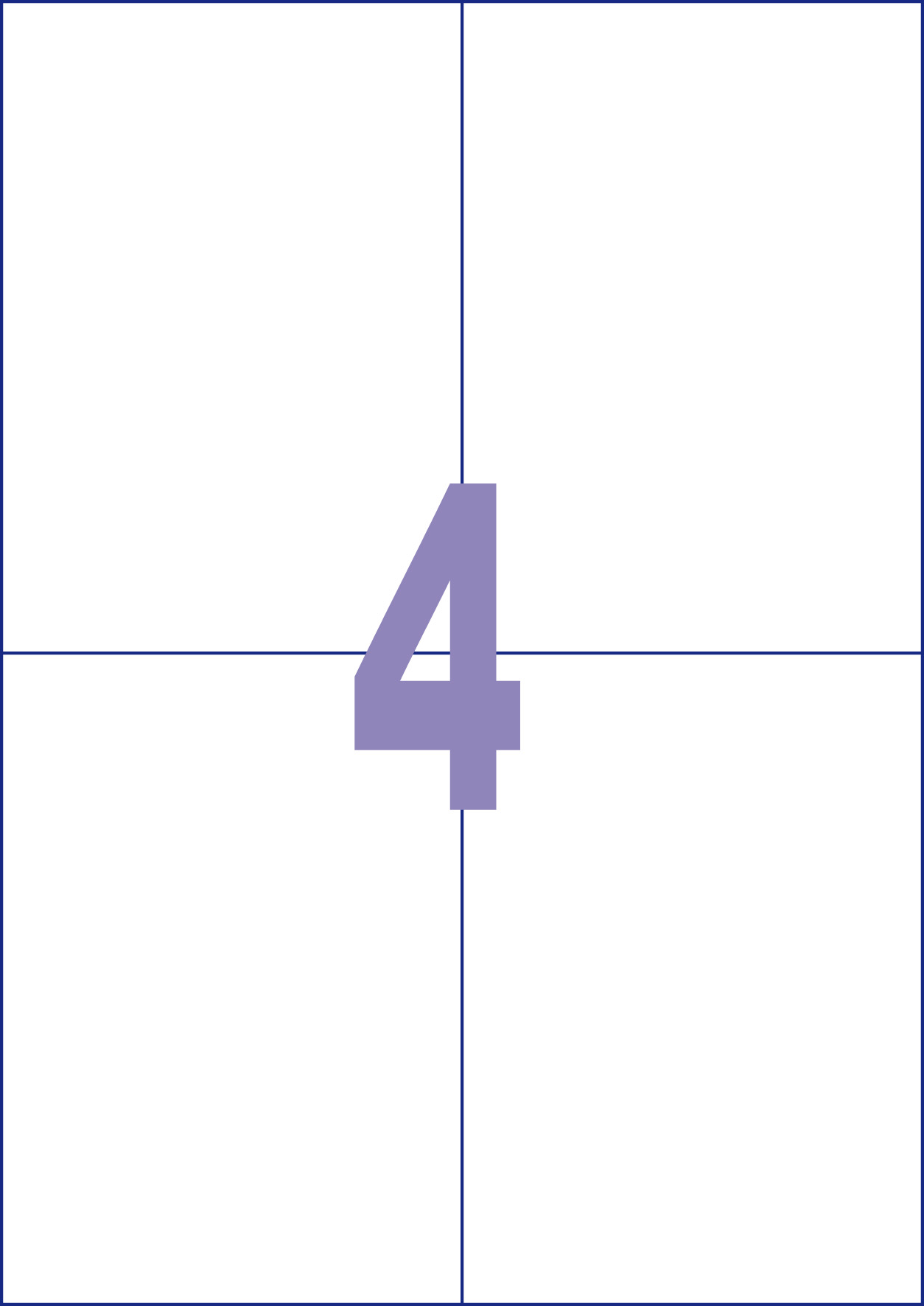 Etiket Kangaro 105x148, 25 vel A6 4 etiketten per vel - Afbeelding 2