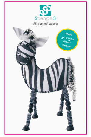 Viltpakket Zebra met werkbeschrijving - Afbeelding 3