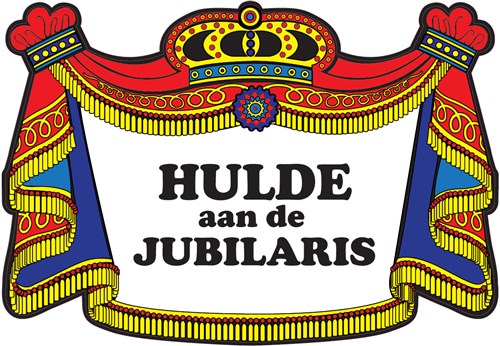 Kroonschild ''Hulde aan de jubilaris''