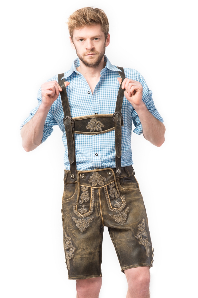 Lederhose Retro Short, echt leder!