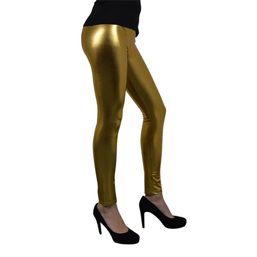 Legging lamee goud (mt S/M)