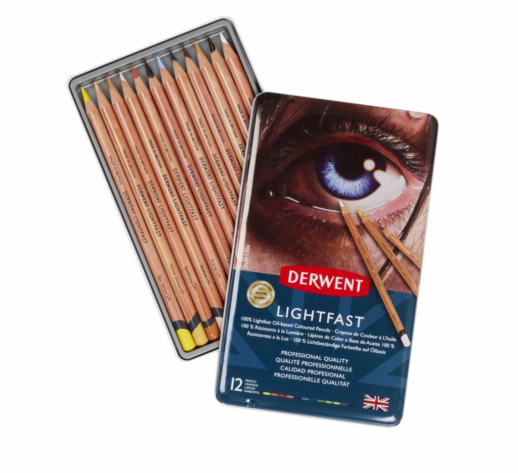 Derwent Lightfast Potloden Blik 12st.