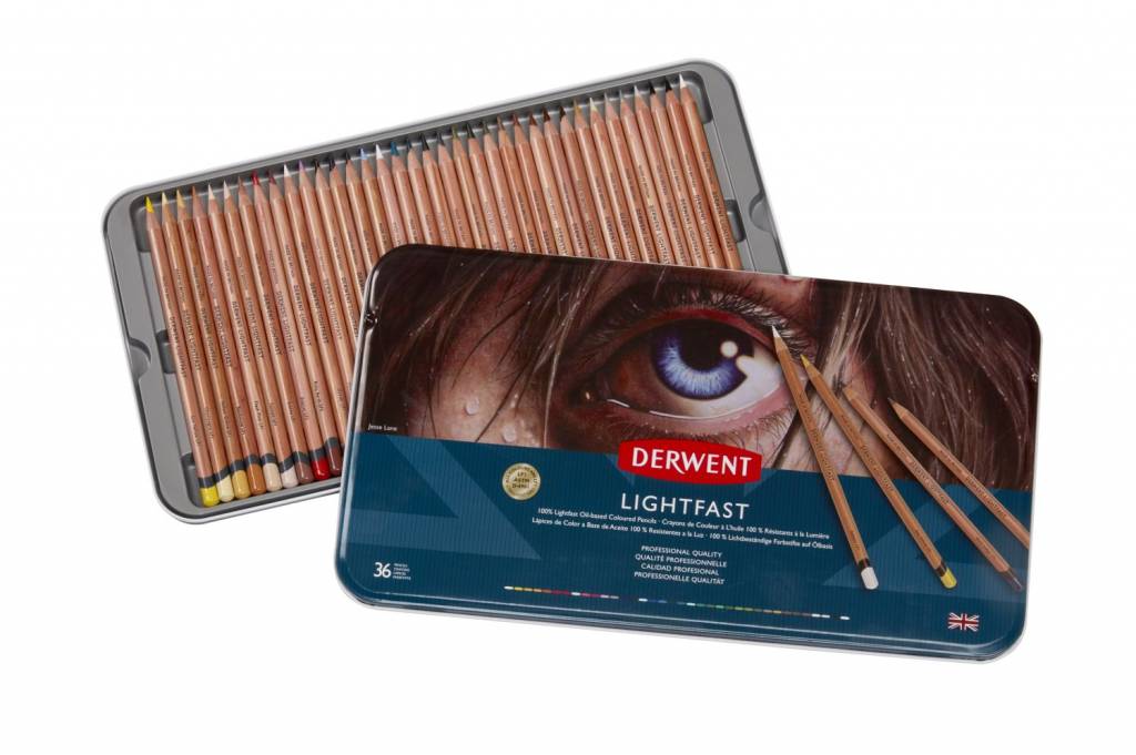 Derwent Lightfast Potloden Blik 36st.