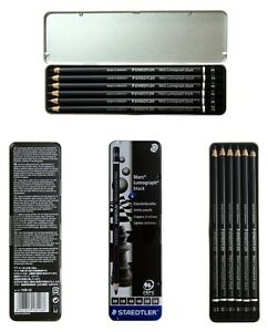 Staedtler Mars Lumograph Black Grafietpotloden Set – 6 stuks - Afbeelding 2
