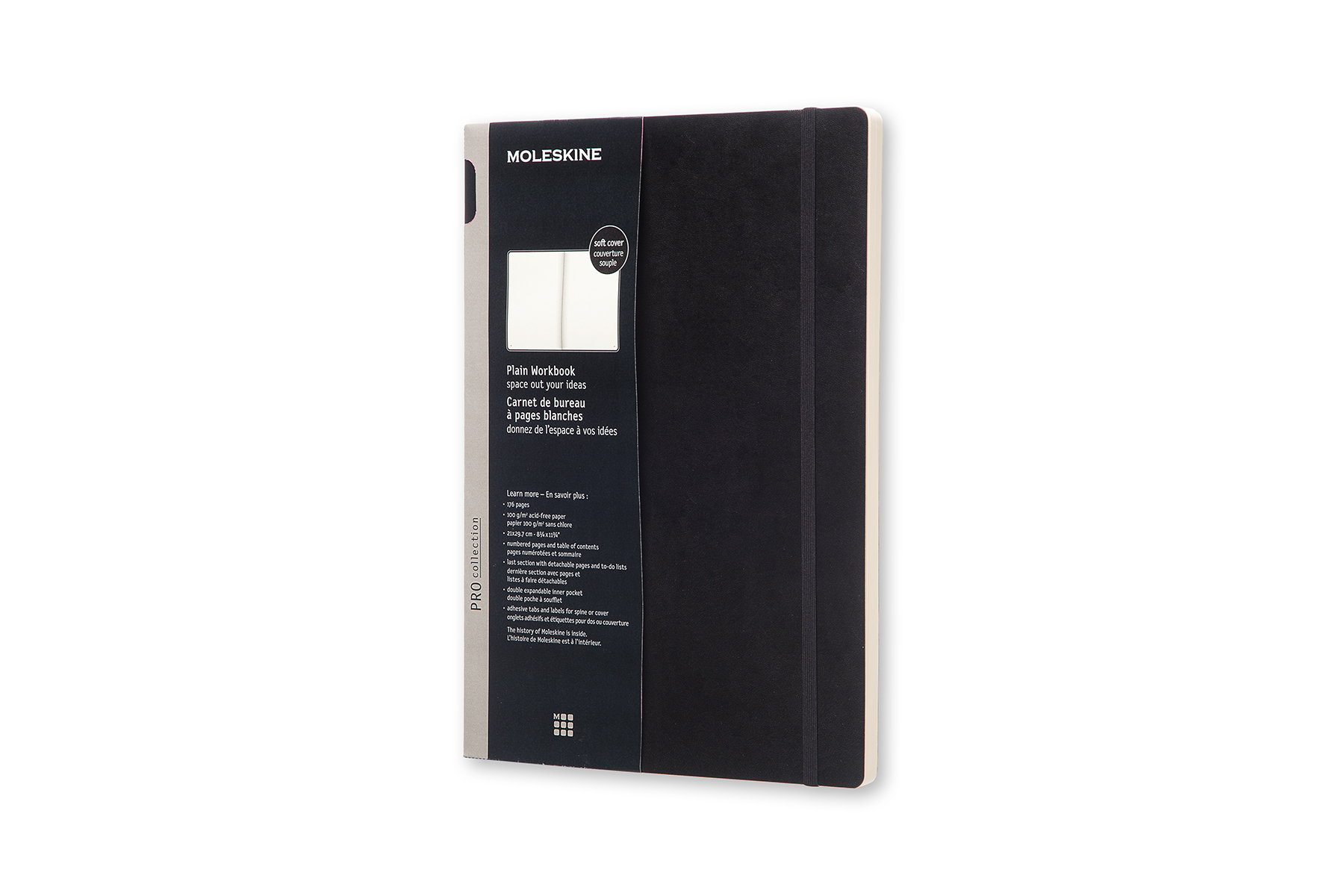 Pro Workbook A4 Black Soft cover