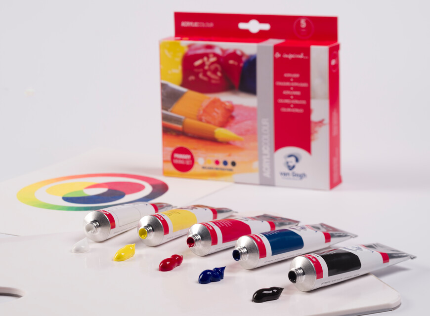 Van Gogh Acrylverf Primary Mixing Set 5x40ml - Afbeelding 2