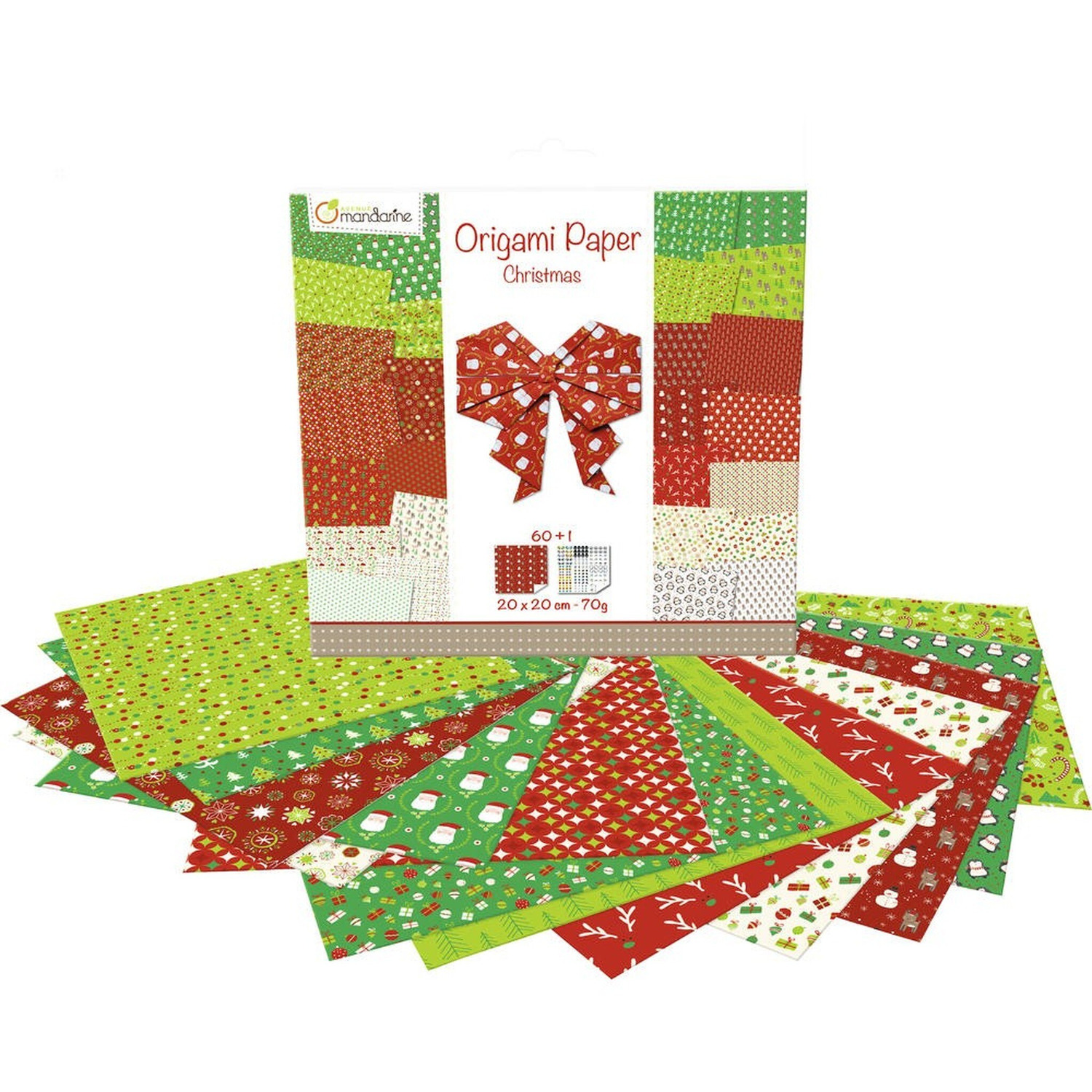 Avenue Mandarine Origami Papier Kerst Deco 12 – Creatief vouwen voor de feestdagen