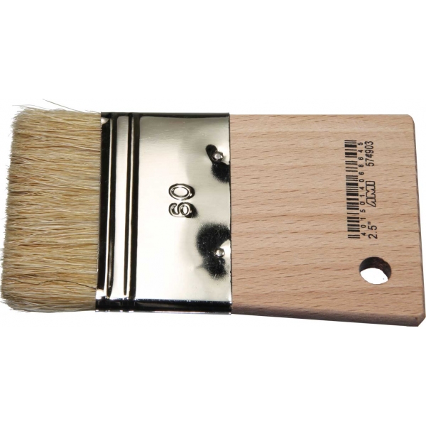 Peddelborstel met natuurlijke haren 2,5"