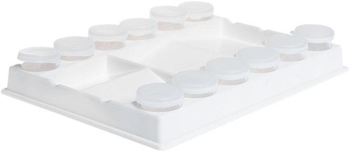 Palet/tray 20x15x3 cm 12 flesje