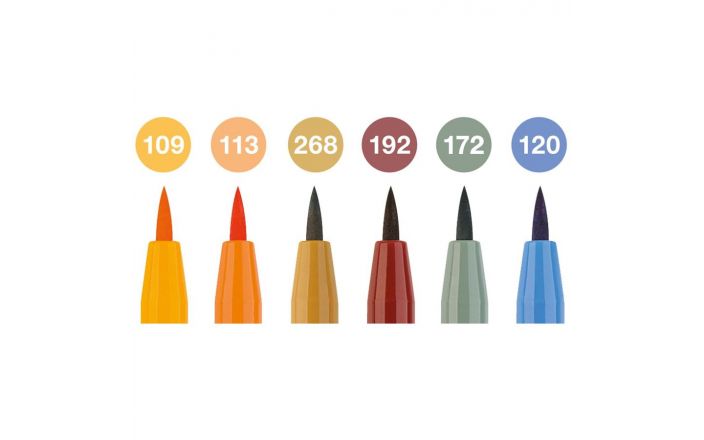 Faber Castell Pitt Artist Brushpen Set Harvest 6st. - Afbeelding 2
