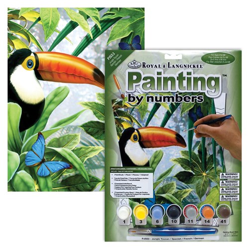 Schilderen Op Nummer - Jungle Toecan 33x24cm