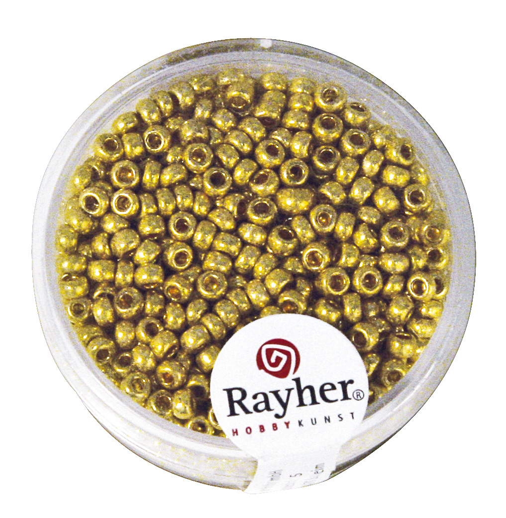 Borduurkralen Parelmoer Goud 2,6mmØ 
