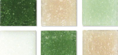 Mozaïekstenen 1cm Groen tinten 1Kg