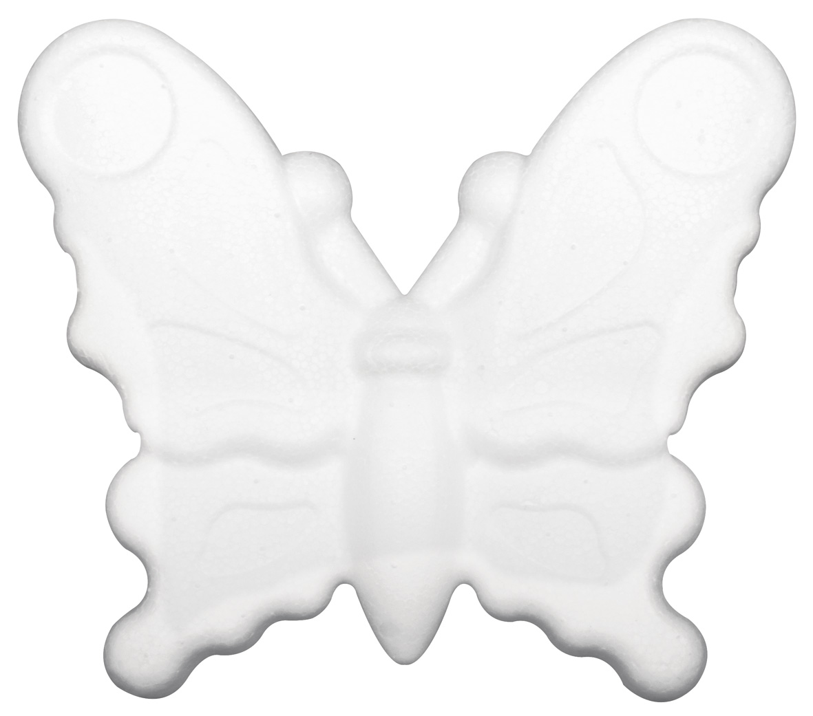 Styropor-vlinder 12.5cm Plat