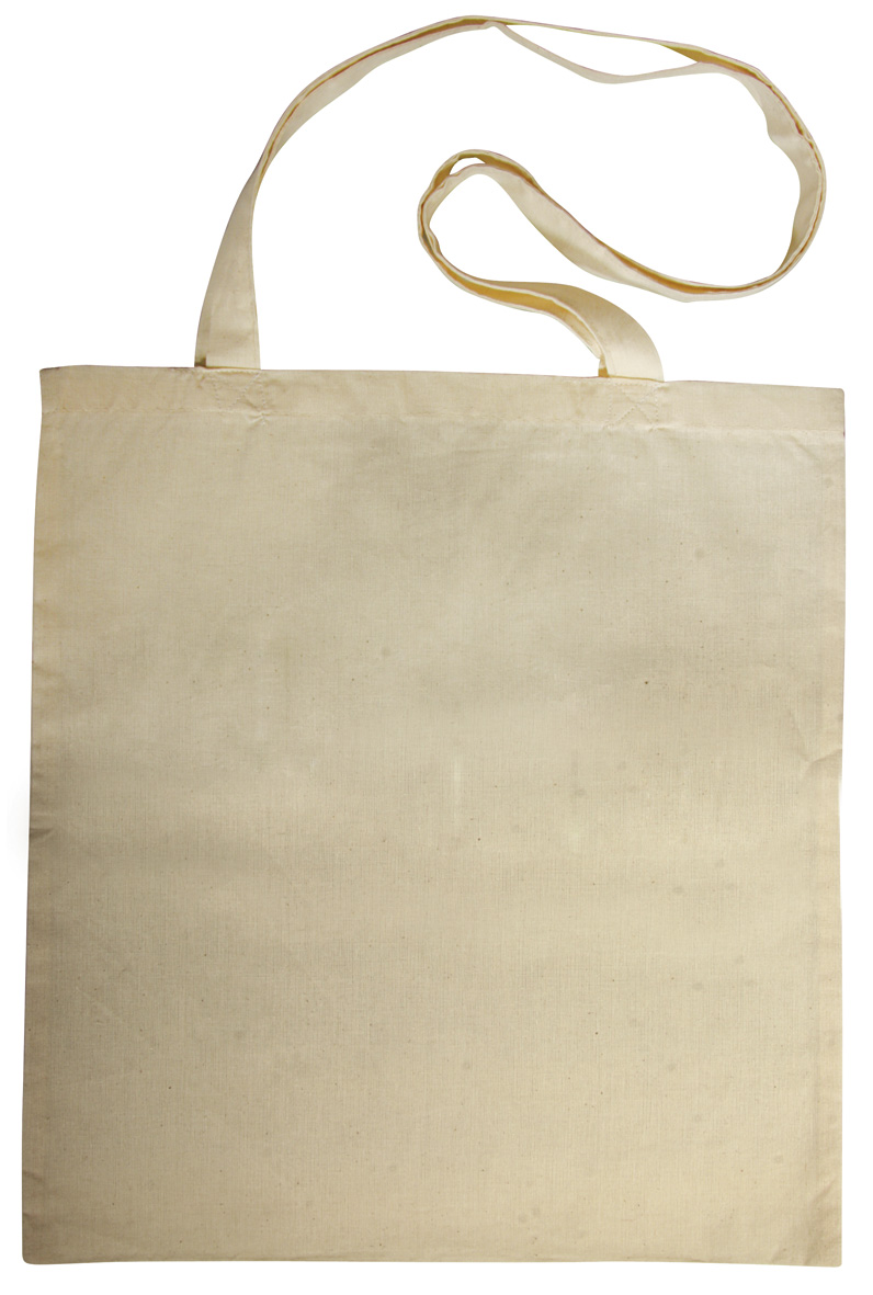 Katoenen Tas Beige 38x42cm 