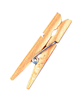 Houten Wasknijpers 4,5cm 24st