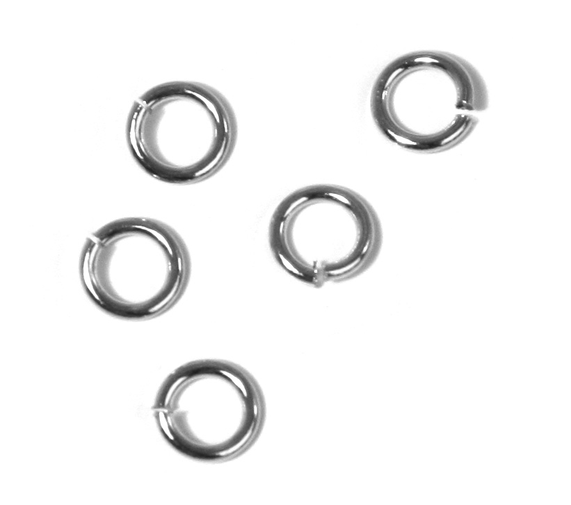 Ringetje 46mmØ Zilver 1mm 20st - Afbeelding 2