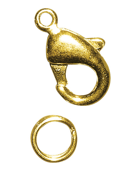 Karabijn-sluiting  Goud 95mm 2st