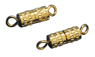Schroefsluiting 5x11mm Goud 4st