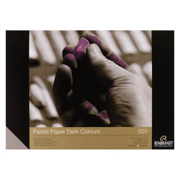 Rembrandt Pastelpapier donker 30 vellen 21 x 29,7 cm 160 g