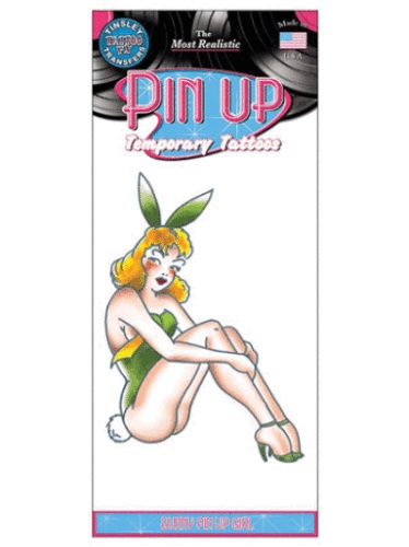 Pin Up Plak Tattoo - Bunny
