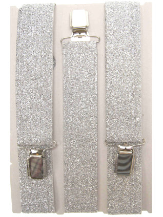 Bretels Lurex Zilver