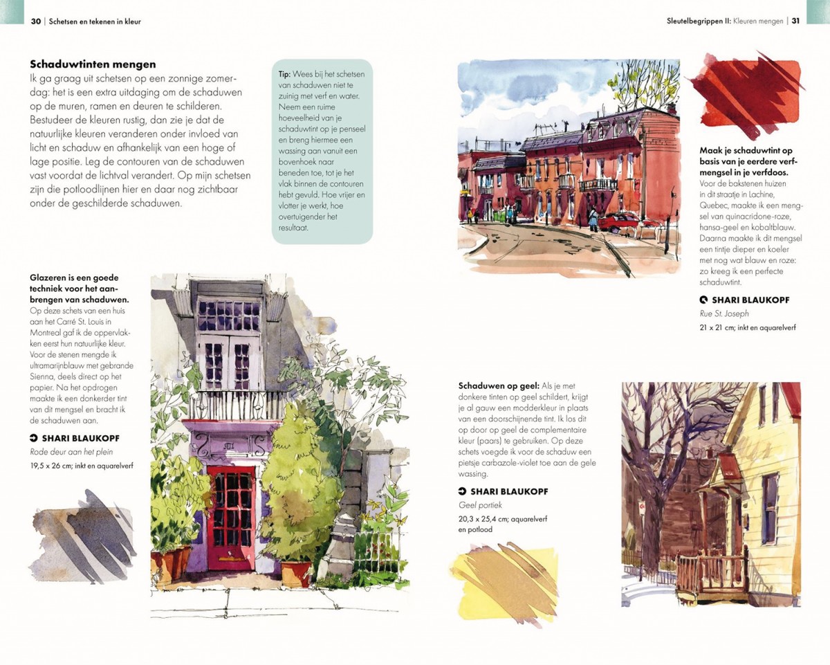 Urban Sketching - Schetsen En Tekenen In Kleur - Shari Blaukopf - Afbeelding 3