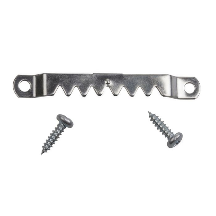 Zaagtandhanger 6,5cm + 2 schroefjes