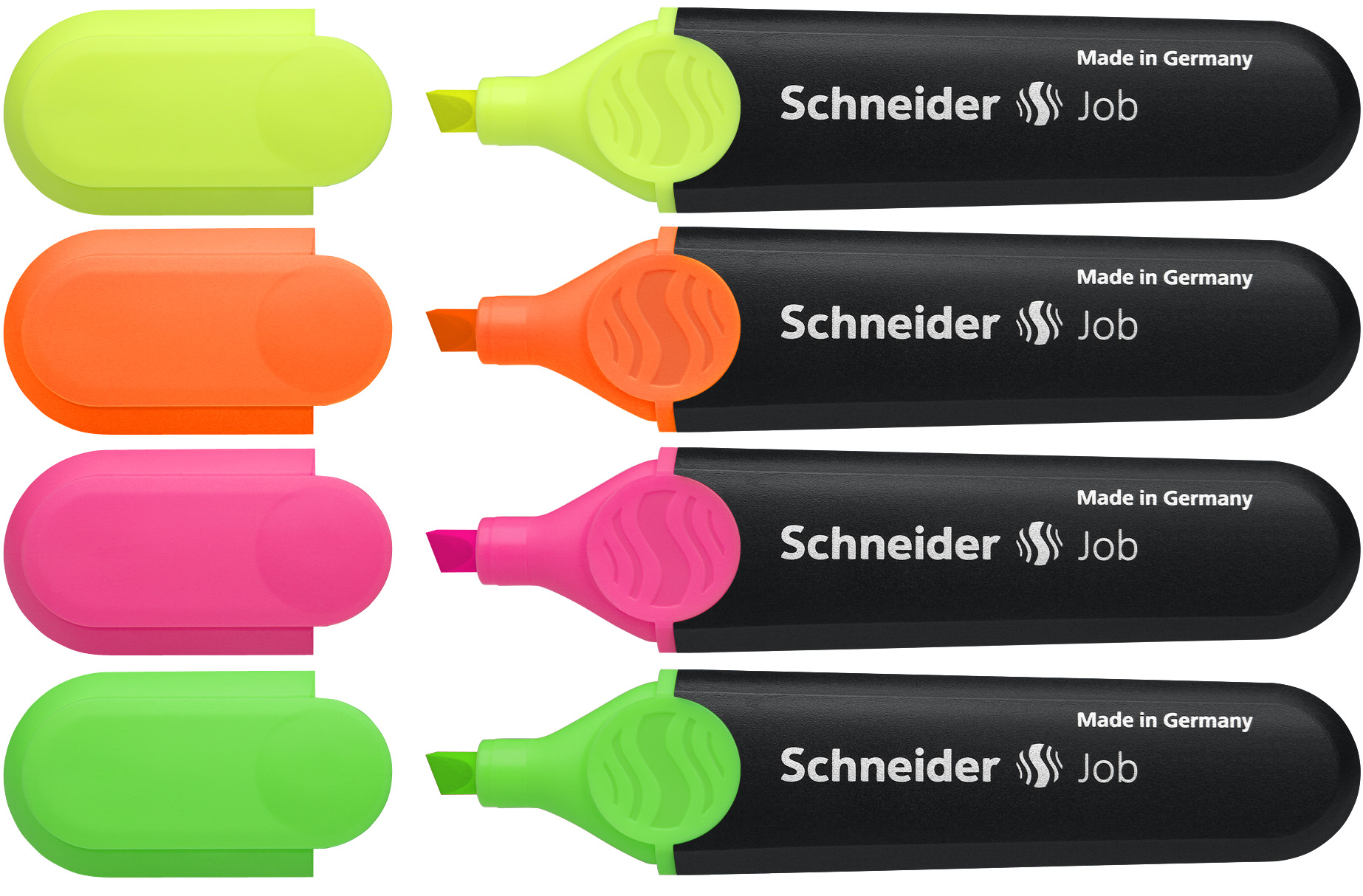 Tekstmarker Schneider Job 150 etui a 4 stuks assorti - Afbeelding 2