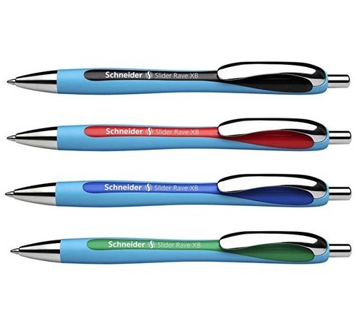Schneider balpen Slider Rave XB 1.4mm - keuze uit 4 kleuren