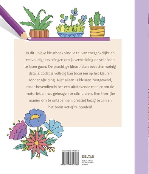 Creatief kleuren voor senioren Kleurboek - Afbeelding 2