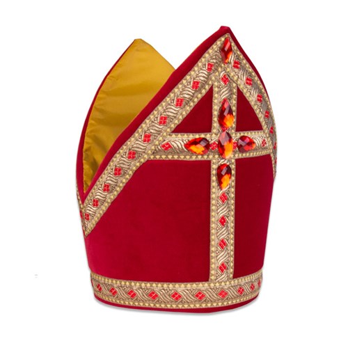 Sint kokermijter katoenfluweel