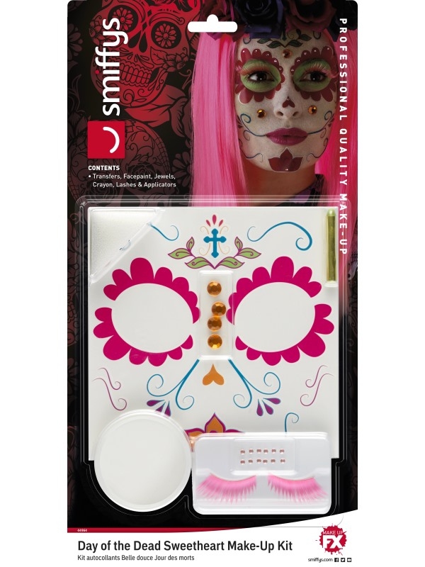 Day of the Dead Sweetheart Make-Up Set, stap voor stap uitleg! - Afbeelding 7