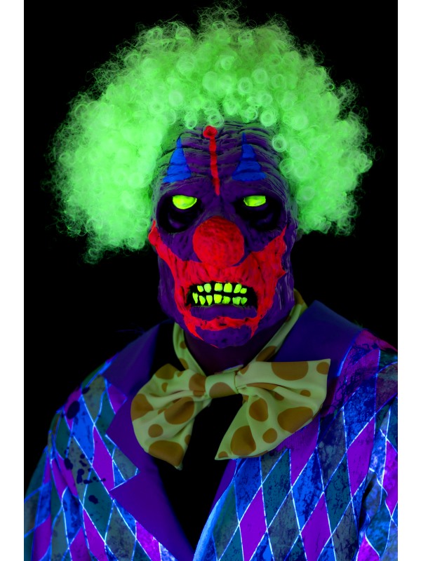 UV Black Light Clown Masker - Afbeelding 1