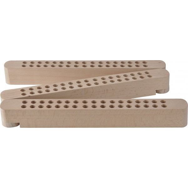 Potloden En Penselen-houder Van Hout 3x29cm 102 Posities - Afbeelding 2