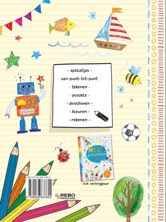 Super Activiteiten Boek - Rekenen, Spelletjes, Doolhoven, Kleuren - Afbeelding 2